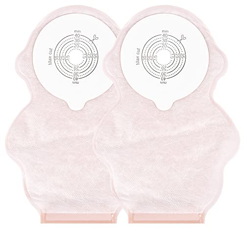 20pcs Kids Colostomy Bag Stoma Bag Disposable Children Drainable Ostomy Bag with Hook & Loop Closure Baby Feces Collection Fistula Bag for Surgery Stoma Care