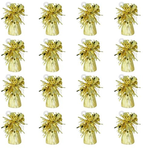 Boland - Pesi per palloncini con lamina metallica, 16 pezzi, 160 - 180 g, pesi per palloncini, per palloni e palloncini ad elio