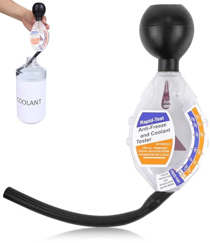 Rierousy KFZ Frostschutzprüfer, Auto Kühlmittel Tester, Frostschutz Tester bis Zu -43°C, Kühlerfrostschutz Messgerät