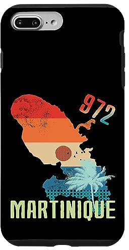 972 Martinique - Cadeau Souvenir design Carte géographique Coque pour iPhone 7 Plus/8 Plus