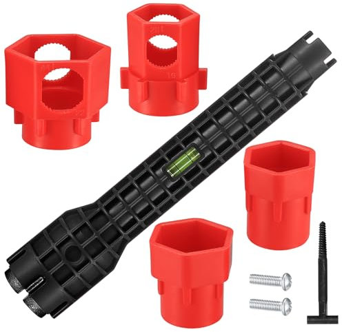 llave de fregadero multifunción 13 en 1, grifo, herramienta de montaje, llave para inodoro y lavabo