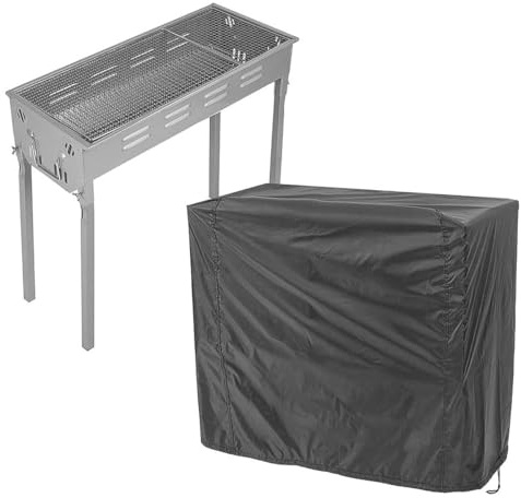 ZONADAH Grillabdeckung, 90 x 63 x 70 cm, Outdoor-Grill-Abdeckung, wasserdichtes Oxford-Gewebe, Garten-Grill-Abdeckung, Grillschutz für Outdoor, Garten, Terrasse, Schwarz