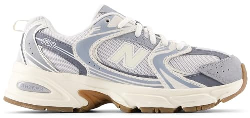New Balance Chaussure Lifestyle Enfant Gris Ardoise Cuir, Taille 39 EU UK - Gris Ardoise 39