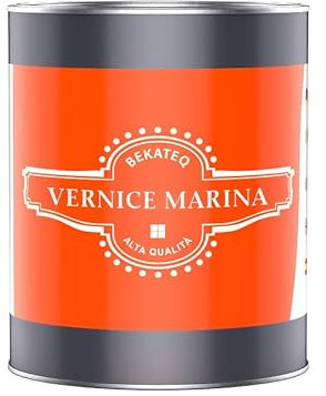 BEKATEQ BE-400 Vernice marina trasparente 1l lucido I Vernice per legno, imbarcazioni, mobili, scale I Vernice per parquet altamente durevole e resistente alle intemperie I Per interno ed esterno