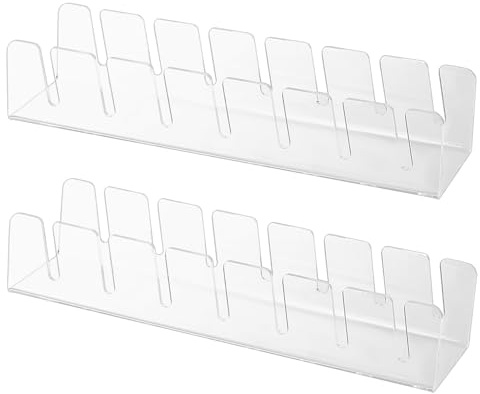 2 Stk Cap Halter Acryl Kappenhalter, Baseball Cap Organizer, Basecap Aufbewahrung Regal, Kappen Organizer Schrank, Hutständer für Schlafzimmer Kleiderschränke Kommoden Wände, Fasst 14 Baseballkappen