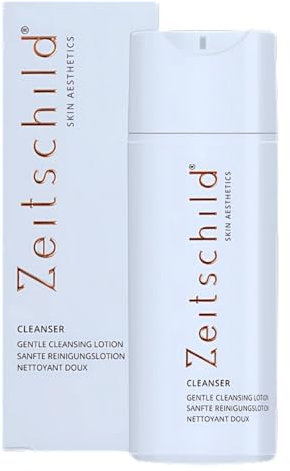 Zeitschild® Cleanser, lozione detergente delicata, pulizia del viso senza tensioattivi, con olio di Moringa & OLT®, rimuove delicatamente il trucco e le impurità | Per pelli sensibili, secche o molto