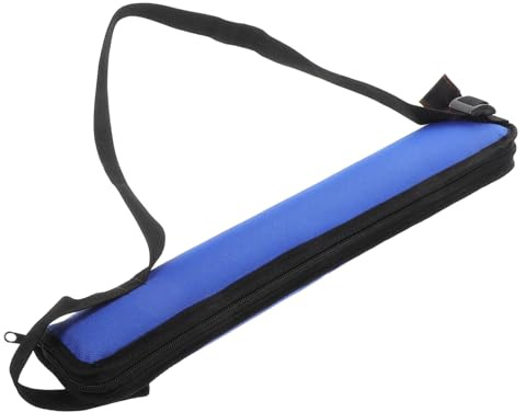 Drumstick Aufbewahrungstasche aus Oxford Gewebe, Blau, 4 Stück | Verstellbarer Trageriemen, Mehrere Fächer, Tragbar, für Schlagzeuger und Lehrmaterial