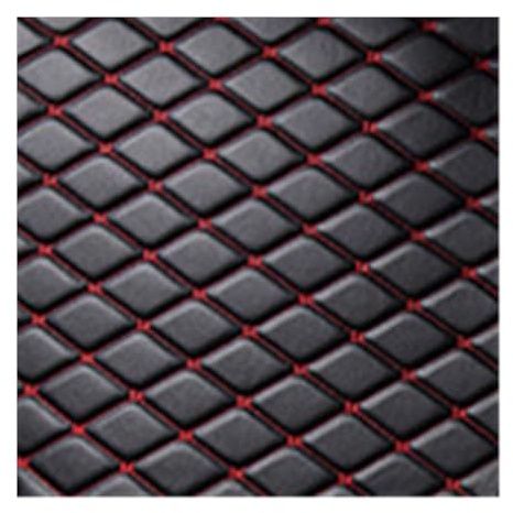 Auto Kofferraum Schutzmatte Für Jeep Für Grand Für Cherokee Wk2 2011-2021 Leder Kofferraummatte Cargo-Liner(Black with red)