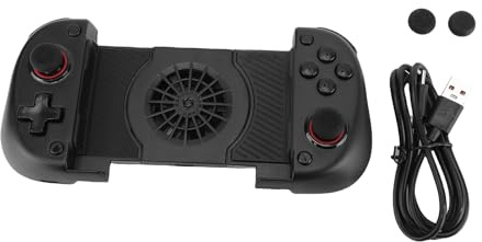 Vikye Controlador de Juegos Móvil X3 para Dispositivos con system Operativo Android, Controlador de Juegos Móvil Bluetooth Extensible con Joystick Competitivo 3D