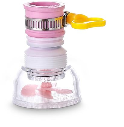 CYDZSRA Diffusore del rubinetto del lavandino Rubinetto di lavaggio della vasca da bagno in plastica Prolunga regolabile Accessori dell'adattatore per spruzzatore diffusore della cucina