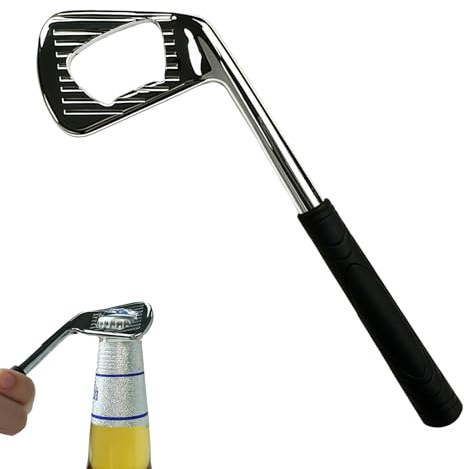 1 Pc Golf Club Shaped Bottle Opener Funny Bottle Opener, Beer Opener for Golf Lovers, Perfect Kitchen Tools for Family Gatherings(Silver)