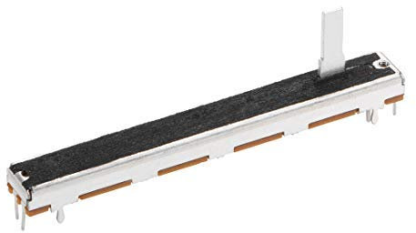 1 Stück Fader Variable Widerstände Mischpult 75 mm gerade Slide Potentiometer B503 50 K Ohm Linear Doppel-Potentiometer für Skala Tuning