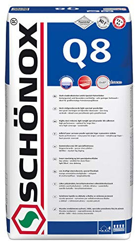 Schönox Q8 Fliesenkleber 15kg, Zement, Paste, Eimer, Stark, Porzellan, Fliesen, Kunststoff, andere Oberflächen