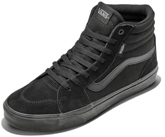 Vans Baskets Filmore Hi pour Homme, Toile en Daim Noir, 40 EU