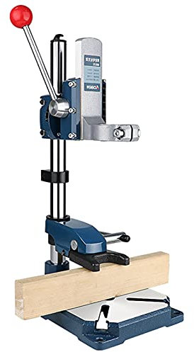 YAOYAOO Soporte para Taladro Vertical, Taladro de Columna Stayer con Tornillo de Banco o Placa de Presión, Ajustable Soporte Taladro Columna Rotación de 90° para Taladrar y Cortar
