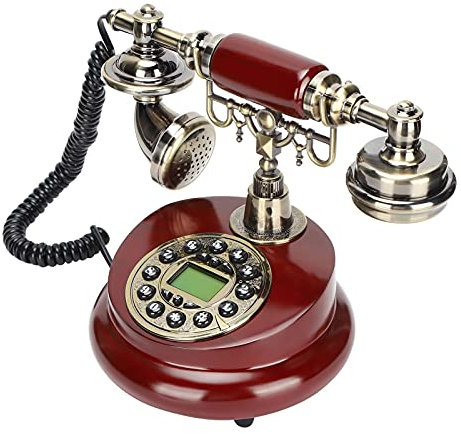 VBESTLIFE CT-8026 Klassisches Festnetztelefon, Retro-Nostalgisches Telefon Im EU-Stil, FSK/DTMF Verdrahtetes Old Fashion Antique Phone für Zuhause und Büro