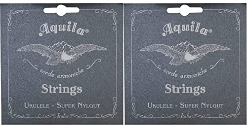 Aquila 104U Konzert-Ukulele-Satz, Super Nylgut, Tiefe G-Stimmung, Key of C, GCEA & 107U Tenor-Ukulele-Satz, Super Nylgut, Tiefe G-Stimmung, Key of C, GCEA
