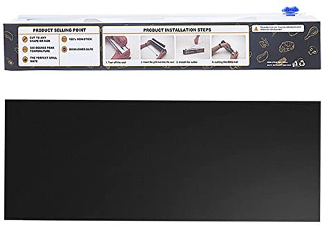 Grillmatte für Gasgrill, BBQ Grillmatten Dauerbackfolie für Backofen und Grill, Backpapier Wiederverwendbar, Teflon Antihaft Grillfolie für Holzkohlegrill, Backofen, Backen Grill zubehöre Mat