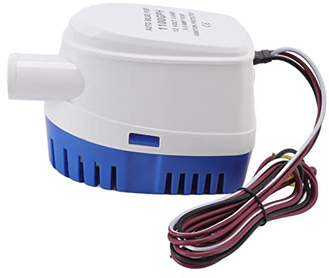 JMorCO Pompe Submersible, 4 mètres de Haut DC 0,72 KW Pompe à Eau compacte à boîtier en Plastique (12V)