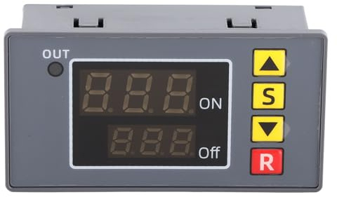 Módulo de relé de Tiempo de Pantalla LCD, Módulo de Retardo de Temporizador Digital 0 a 999 (s/min/h) 1500W CA110V-220V