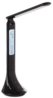 EGLO LED Tischlampe Coluccia, Nachttischlampe mit Touch, dimmbar in Stufen, Schreibtischlampe aus Kunststoff in Schwarz, Bürolampe neutralweiß