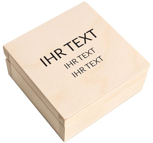 Creative Deco Personalisierte Geschenke Wunschtext Holzkiste | Dein Text | Eigener Beliebig Individuelle Geschenk | Geschenkkiste Geschenkbox | Für Frauen, Männer und Paar