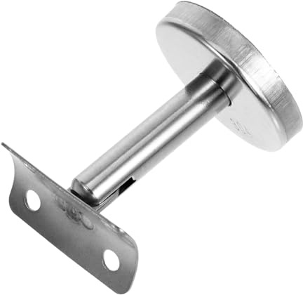 KITANDOVE 304 Stainless Steel Wall Handrail Bracket Kit Adjustable Armrest Support for Stair Railing and Outdoor Use Sturdy Wall Mounted Holder 60cm Long Angle Bracket