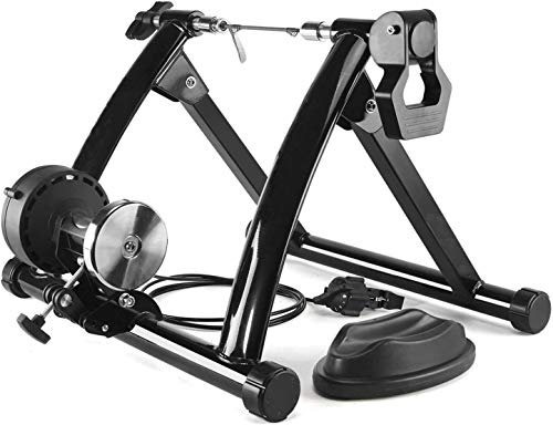 Rollentrainer/Fahrrad-Rollentrainer, mit Vorderradunterstützung und Getriebe mit 6 Geschwindigkeiten Heimtrainer für Indoor Cycling zu Hause für 26-28 Zoll Fahrräder, Fahrradtrainer bis 135 kg