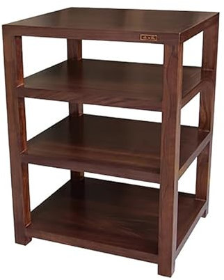 Elitix HiFi Rack Audio-Video-Medienregalschrank Aus Holz, Audiokomponenten-Rack-Turm, Medien-Stereoständer, Geräteregale, 2-, 3-, 4-stufiger AV-Komponenten-Medienständer(Four Layers)