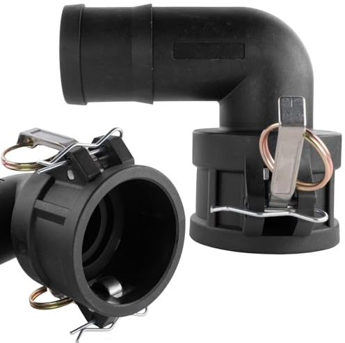 Camlock Fittings Couplings Elbow C 1 1.5 2 3 Layflat Hose Pipe Connector for Irrigation Pipe System Quick Connection Pond Reservoirs (1.5 Type C - 1.5 Bar)