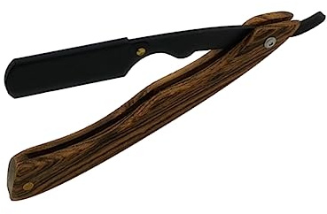 Generisch Holzgriff Schwarz Chic Klapp-rasiermesser Für Herren Vintage Stahl Rasierer Klingen Für Friseure Und Haarschnitte Sicher Und Einfach Zu Verwenden