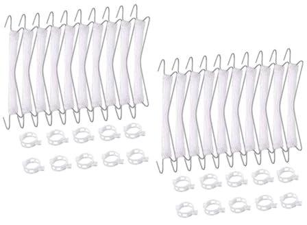 Generisch 2 Sätze Outdoor-gurken Unterstützen Haken Stand Spaliere Liner Pole Pflanzenpfähle Unterstützt Im Freien Clip-spalier Erbse Pflanzenständer Pflanzenpfahl Gemüse Hortensie Plastik