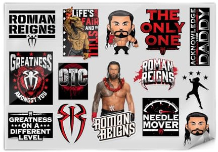 Head Case Designs Officially Licensed WWE Icons Roman Reigns Stickers & Skin Decals Compatible for Laptop Smartphone Gaming Notebook Luggage Bag Tumbler Scrapbook Locker