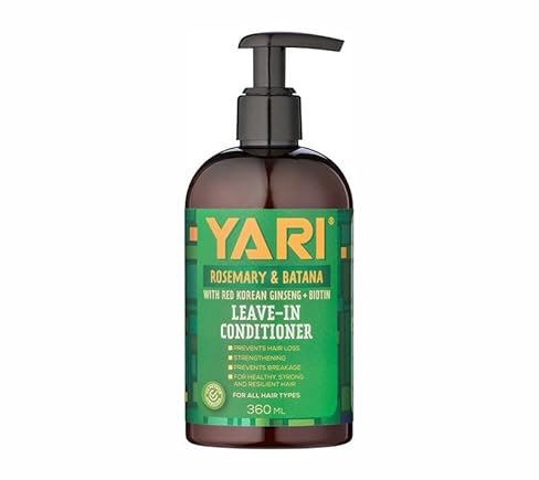 YARI Acondicionador Sin Enjuague con Romero y Batana, Ginseng Rojo Coreano y Biotina, 360 ml