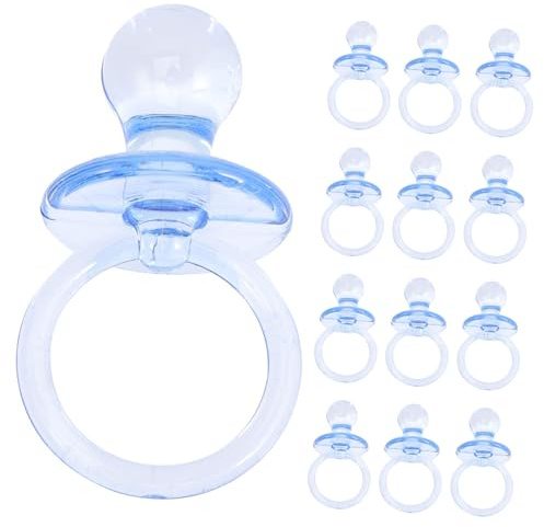 Warmhm Plastic Baby Pacifiers 20Pcs Mini Pacifier Favors for Baby Shower Party Decorations