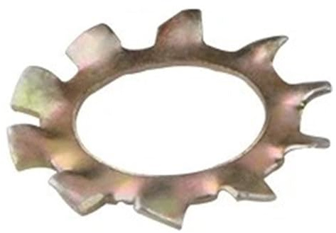Graiting 10 Pezzi M3/M4/M5/M6/M8/M12 rondelle di Sicurezza con Denti Interni in Zinco colorato rondelle di Sicurezza con Denti Esterni rondelle di Sicurezza Antiurto(M3,External Teeth)