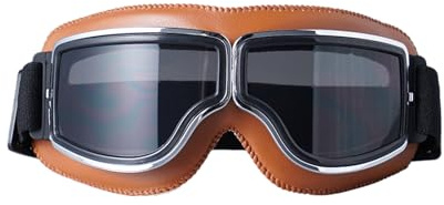 XIAOQENAN Vintage-Motorradbrille, staubdicht, für Roller, Radfahren, Motorrad
