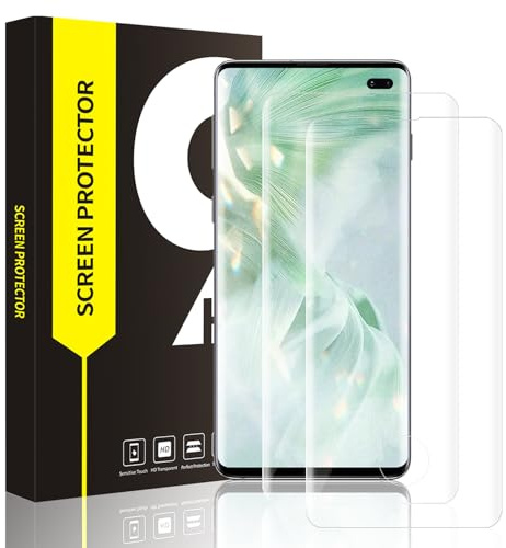 Carantee 2 Stück Schutzfolie für Panzerglas für Samsung Galaxy S10 Plus, 3D Anti-Kratzer Panzer Schutz Glas, Anti-Bläschen Anti-Staub Ultra Klar Samsung Galaxy S10 Plus Schutzglas Displayschutzfolie