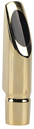 ZJchao Embouchure de Saxophone Alto, Embout de Saxophone en Métal Ligature de Alto avec Deux Coussinets d'Embouchure pour