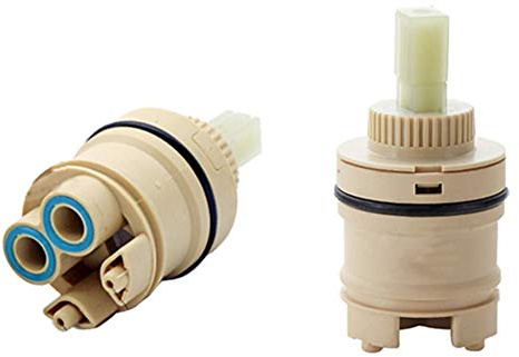 Ersatzkartusche für Wasserhahn, Mischbatterie-Innenkartusche, Ersatz 35 mm/40 mm Kunststoff-Keramik-Wasserhahn-Mischschieberventil, for Badezimmer- oder Küchenarmaturen(35mm)