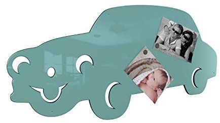 Colours-Manufaktur Auto Magnetwand - viele Farben wählbar - XXL groß Hochglanz (türkis (RAL 6027 lichtgrün glänzend))