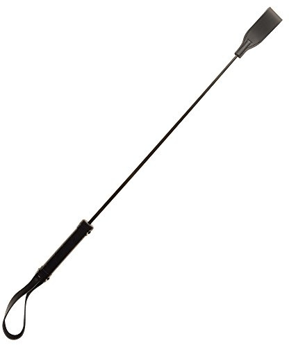 Leather SM Reitgerte aus Leder, 83 cm, Schwarz