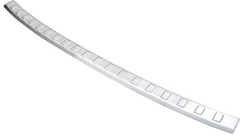 Aroba AR1198-BR Edelstahl Gebürstet Ladekantenschutz kompatibel mit Seat Ateca & Ateca Cupra ab BJ. 7.2016> passgenau Abkantung Farbe Silber