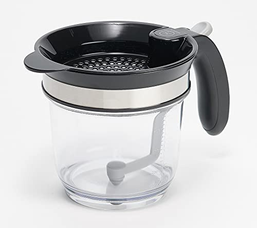 Henning Lee 4-Cup, Bottom Release Gravy & Fat Separator with Built-In Strainer (Black)