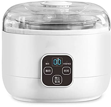 HMTE Yogurt Maker, máquina eléctrica de Yogur para el hogar versión estándar de Apagado automático Inteligente con Control de Temperatura Constante
