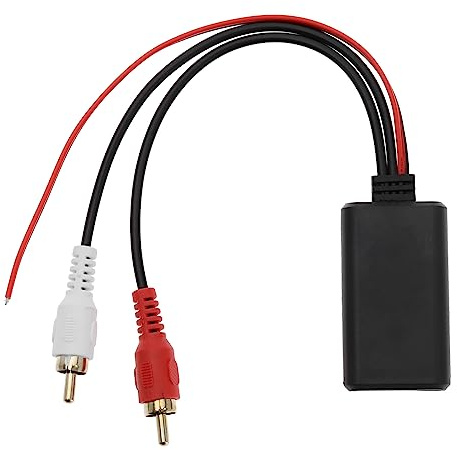 VGOL Auto Bluetooth 5.0 Audio Adapter 2 RCA Eingang Kabelloses Bluetooth AUX Modul Adapterkabel für Autoradio Stereo Lautsprecher 25,5cm Länge