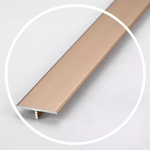 HCZION Boden Übergangsschiene Aluminium Übergangsleiste Holz Zu Fliesen Übergangsprofil Für Holzböden Fliesen Teppich Laminat Verbindungsstücke (Color : Purple Gold-33mm w, Size : 5pcs)