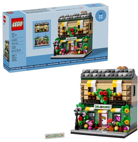 LEGO Flower Store Bauset 40680 – Sammlermodellladen mit Innendetails – anpassbares Design – tolles Geschenk für Erwachsene und Teenager Baumeister – 337 Teile