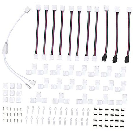 MERRYHAPY 1 Satz 4-poliger Led-lichtstreifen Lötfreier Led Für Rgb-led-streifen Kompaktes Design Einfach Zu Verwenden Installieren