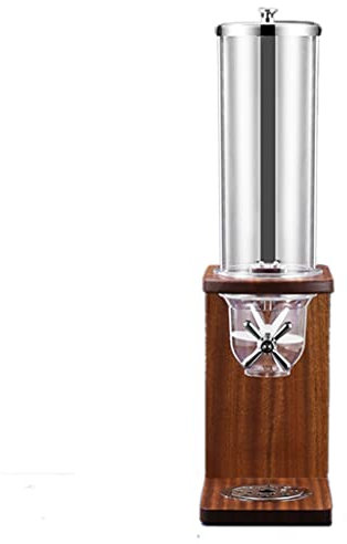 IUokLU Dispensador de Alimentos con Base de Madera Dispensador de Cereales de 1 a 3 Rejillas Contenedores de Alimentos para Frutos Secos legumbres Dulces bocadillos，Marrón-3,5L